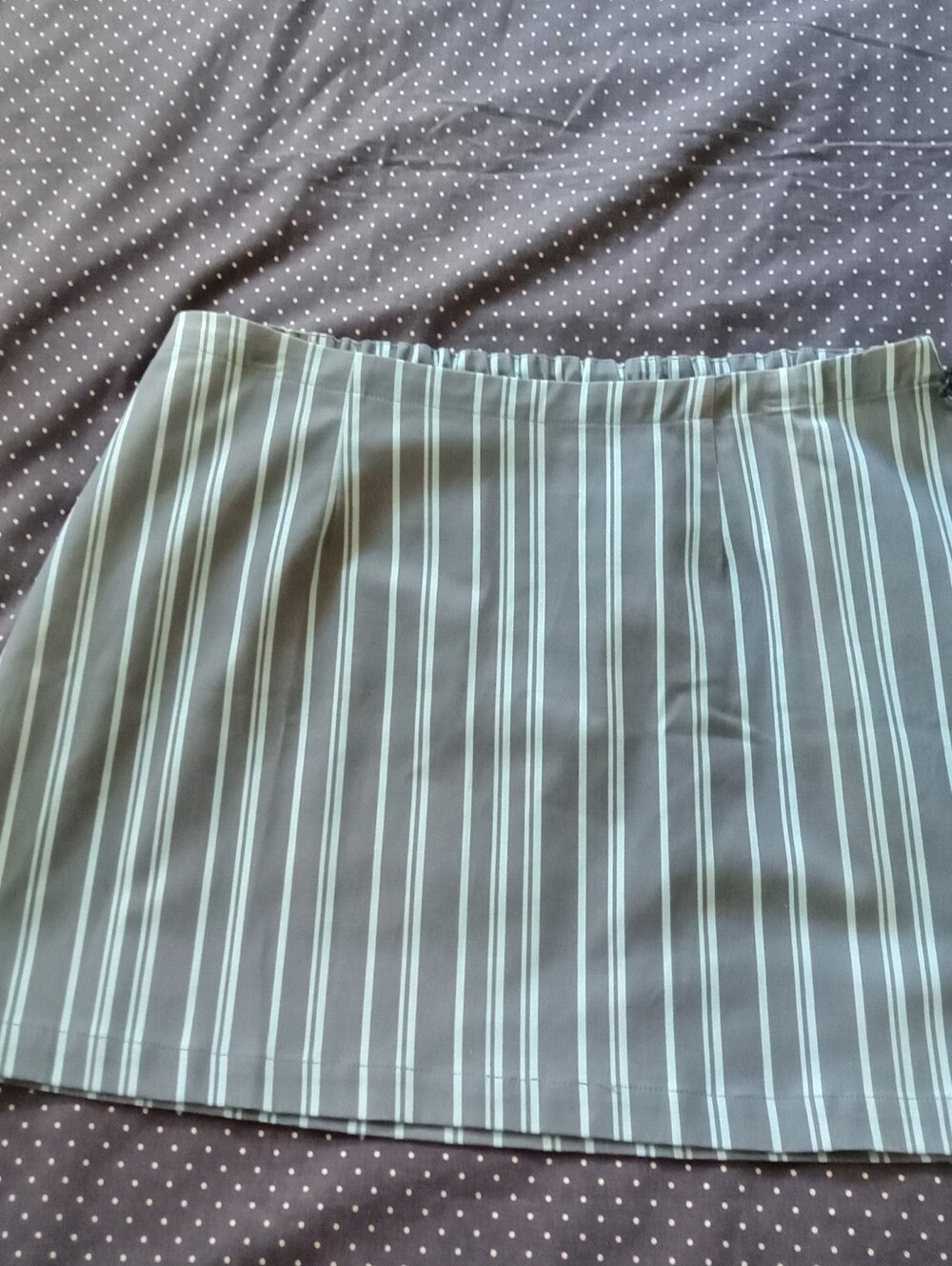 Rock & Roll Cowgirl Blue/Light Blue Stripe Mini Skirt